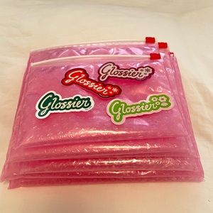 Six Glossier bags & Four Glossier stickers fall winter spring 2019 2020 2021